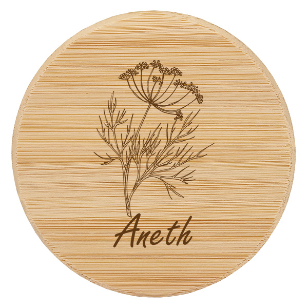 Couvercle en bois "Aneth" pour WECK RR60