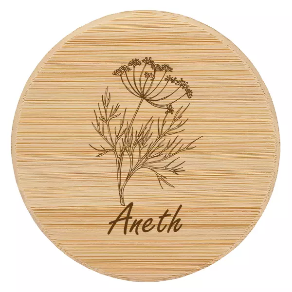 Couvercle en bois "Aneth" pour WECK RR60 Couvercle en bois "Aneth" pour WECK RR60