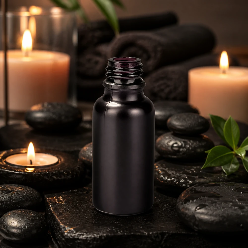 20ml apoteksflaska BlackLine UT18/20 UNiTWIST Högkvalitativ 20 ml BlackLine apoteksflaska med UV-skydd tack vare svart glas och UNiTWIST-lock