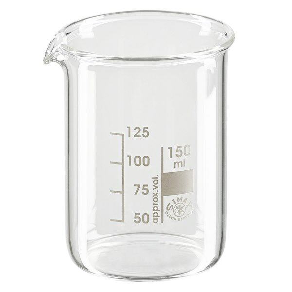 Bägare 150ml borosilikatglas, låg form