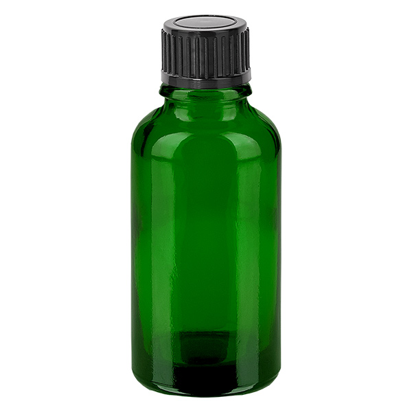 30ml flaska 11mm skruvkork svart standard GreenLine UT18/30