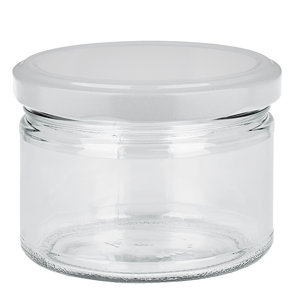 540ml rund burk med BasicSeal-lock vit UNiTWIST