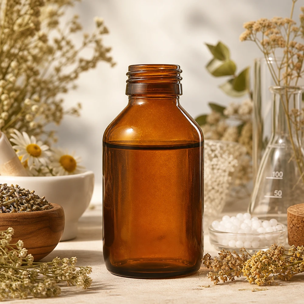 100ml medicinflaska brun, utan lock PP28 ApoGlas 100 ml apoteksflaska av bärnstensfärgat glas med PP28-gänga för ljuskänsliga ämnen