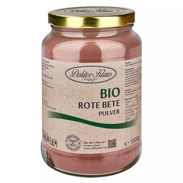 Ekologiskt rödbetspulver 1000g Doktor-Klaus noWaste Ekologiskt rödbetspulver 1000g Doktor-Klaus noWaste