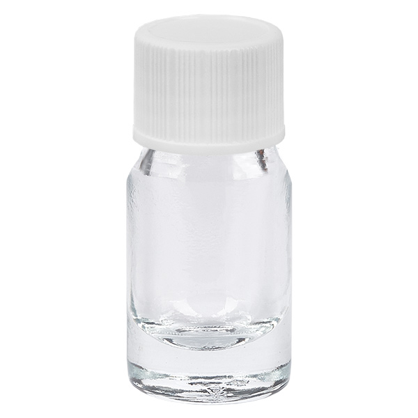 5ml flaska 11mm skruvkork vit Standard ClearLine UT18/5 5ml flaska 11mm skruvkork vit Standard ClearLine UT18/5