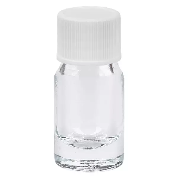 5ml flaska 11mm skruvkork vit Standard ClearLine UT18/5 5ml flaska 11mm skruvkork vit Standard ClearLine UT18/5