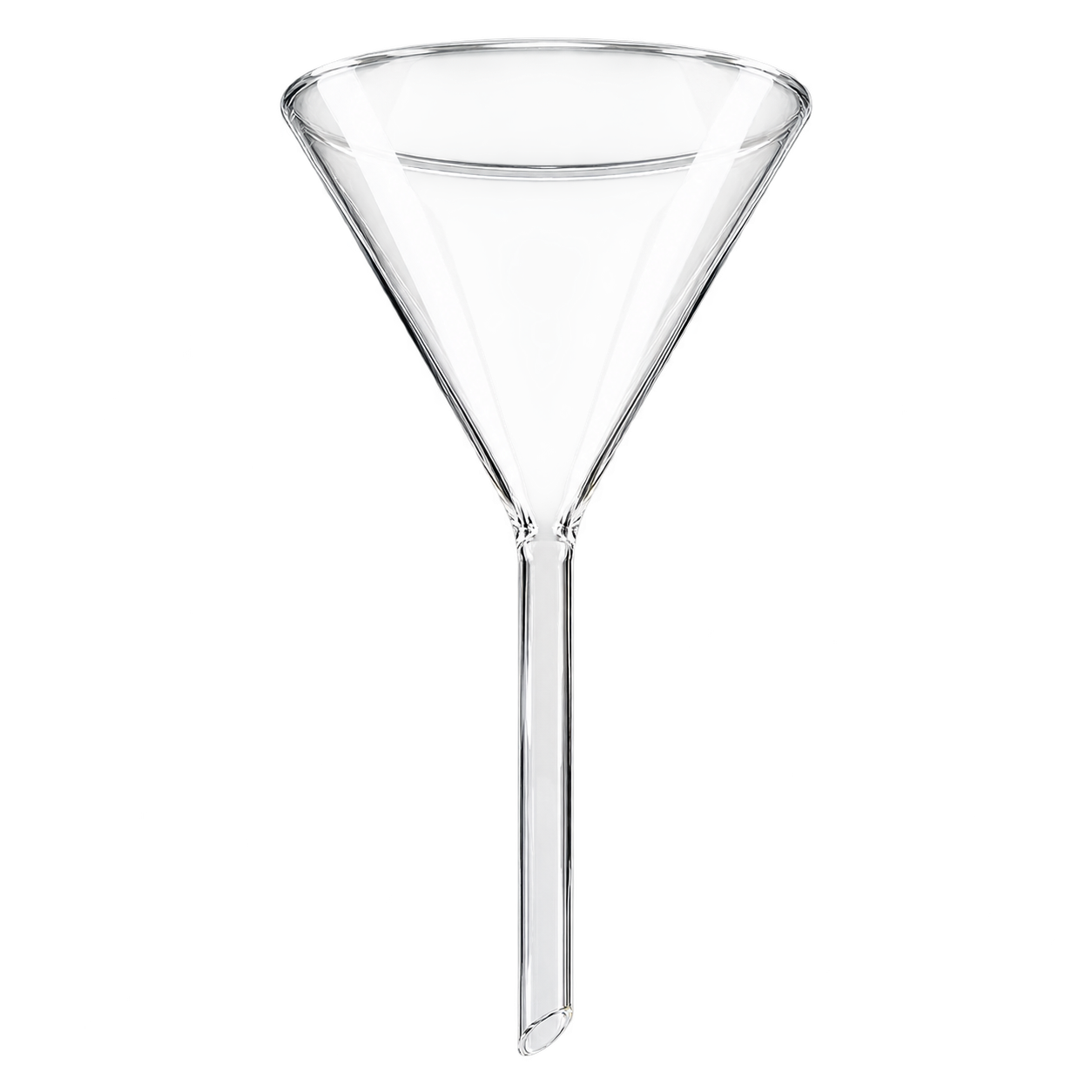 Laboratorietrattar i glas (borosilikat 3.3)