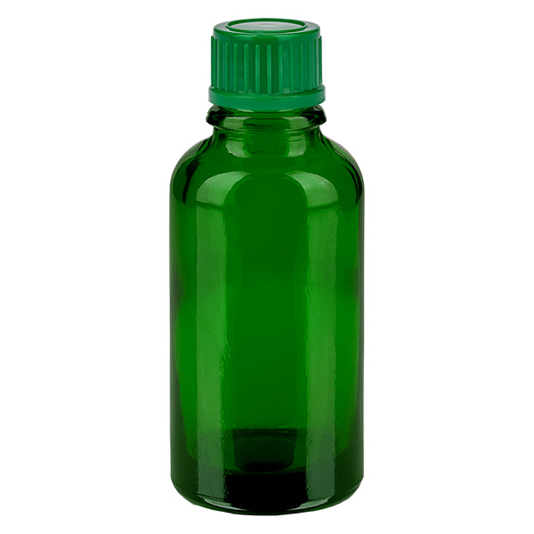 30ml flaska 11mm skruvkork grön standard GreenLine UT18/30