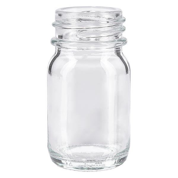 30ml flaska med bred hals, klarglas