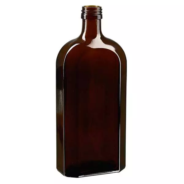 500 ml Meplat-flaska brun PP28 500 ml Meplat-flaska brun PP28