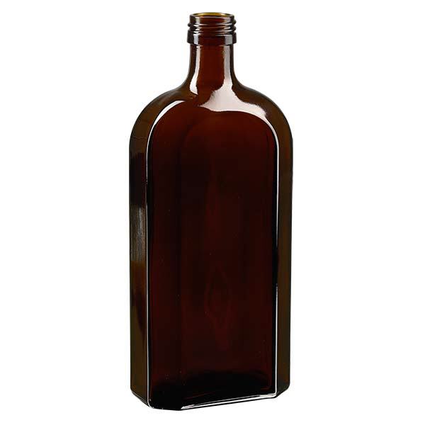 500 ml Meplat-flaska brun PP28 500 ml Meplat-flaska brun PP28