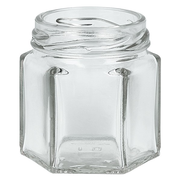 Glasburk 47ml klar, utan lock, gänga TO43 Glasburk 47ml klar, utan lock, gänga TO43