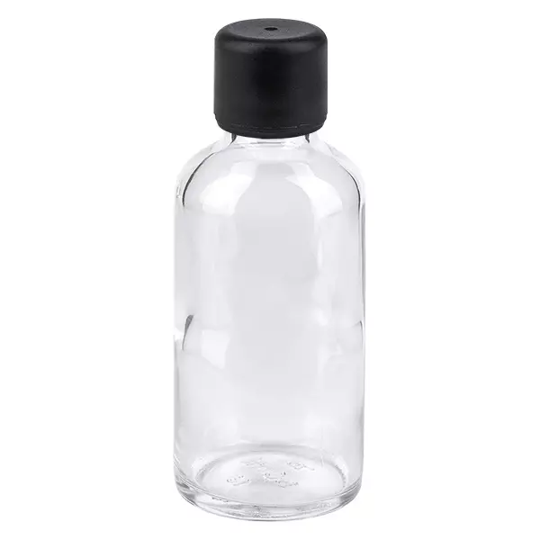 50ml flaska 6mm skruvkork svart standard ClearLine UT18/50 50ml flaska 6mm skruvkork svart standard ClearLine UT18/50