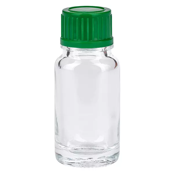 10ml flaska 11mm skruvkork grön Standard ClearLine UT18/10 10ml flaska 11mm skruvkork grön Standard ClearLine UT18/10