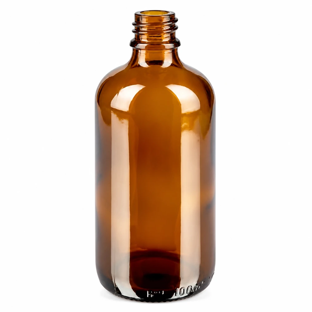 100ml Droppflaska 2mm svart med säkerhetsförslutning BrownLine UT18/100 Brun apoteksflaska 100 ml med exakt 2 mm droppinsats för doserad dosering av vätskor