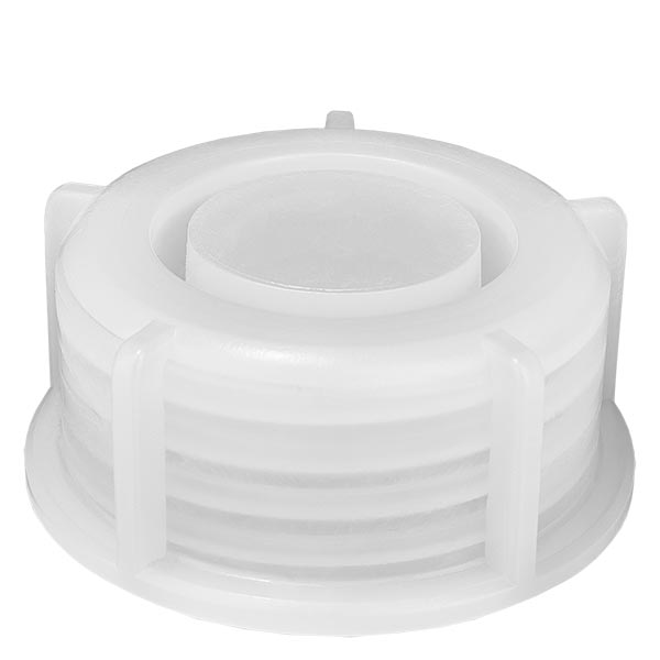 Skruvlock för kemikalieflaska, GL 28-gänga