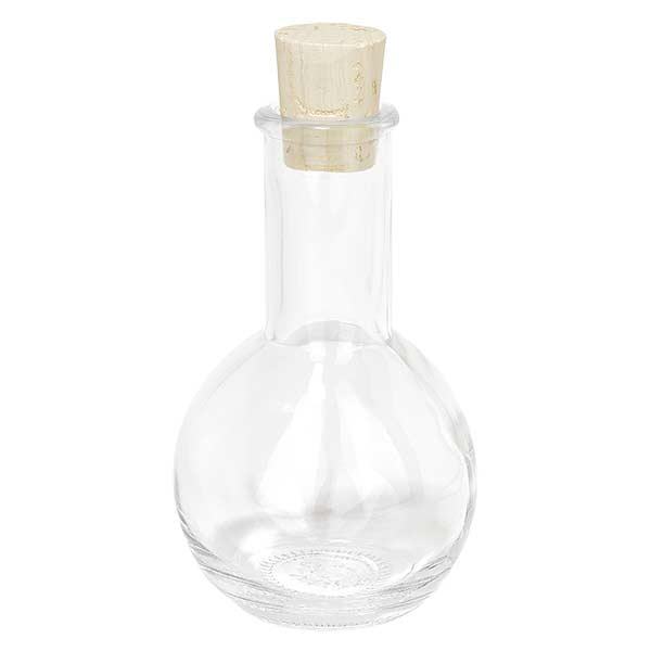 Tulip 100ml klarglas, öppning 18mm, inkl. kork 18/22 Tulip 100ml klarglas, öppning 18mm, inkl. kork 18/22