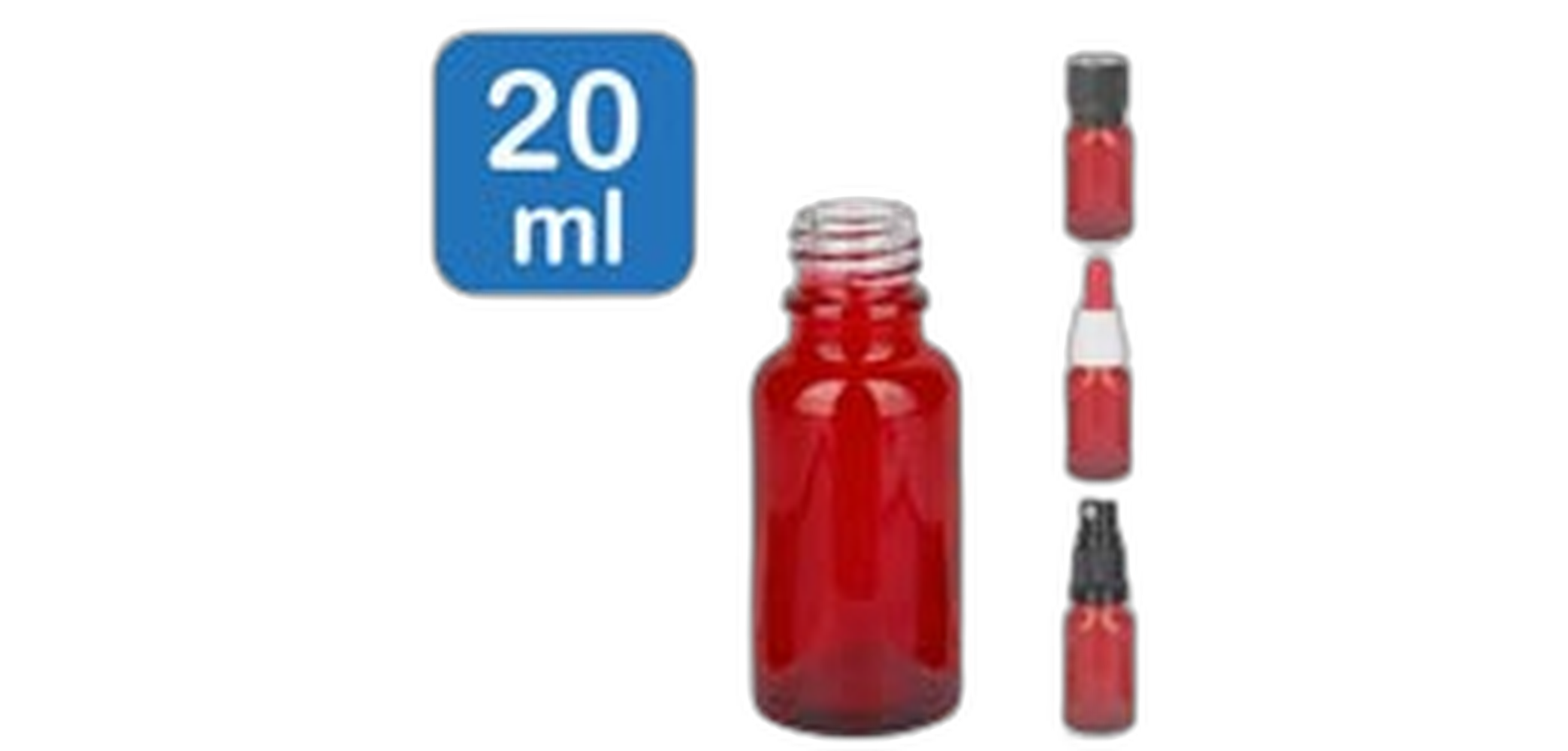 RedLine apoteksflaskor, 20 ml