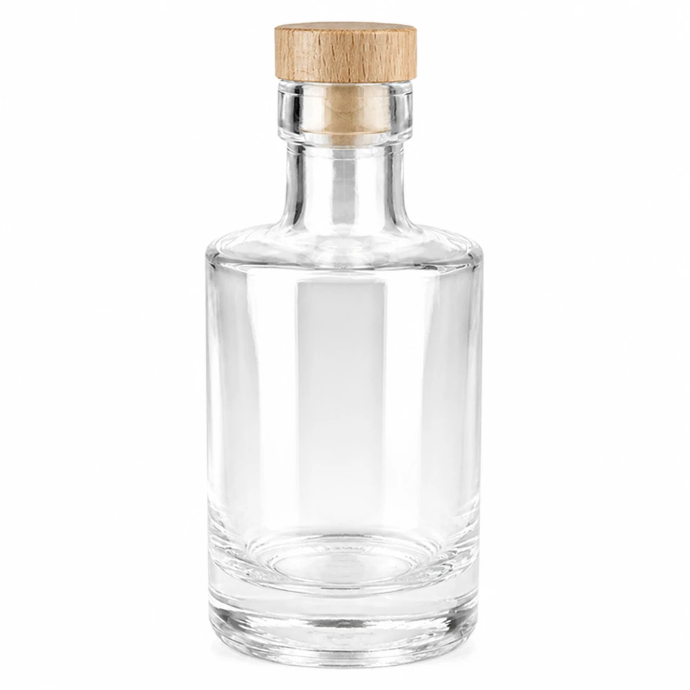 200 ml glasflaska Marie med kork med trähandtag UNiTWIST® 200 ml glasflaska Marie med trähandtag kork UNiTWIST - klarglas, träpropp, tom