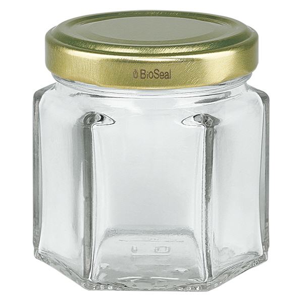 47 ml hexaburk med UNiTWIST BioSeal-lock i guld