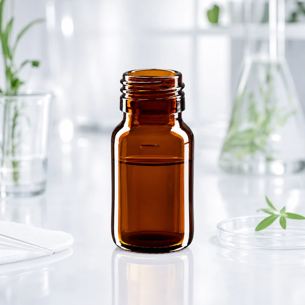 30ml medicinflaska brun, utan lock PP28 ApoGlas 30 ml skruvlocksflaska brun med slät PP28-gänga för professionell läkemedelsförvaring
