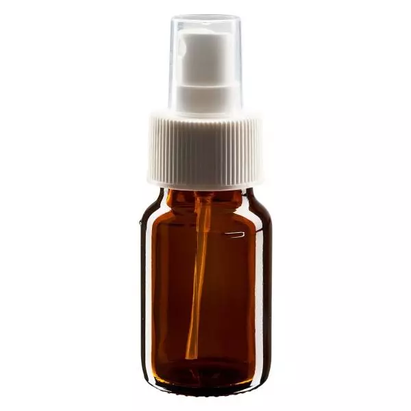 30ml medicinflaska brun, pumpförstärkare vit ApoGlas 30ml medicinflaska brun, pumpförstärkare vit ApoGlas