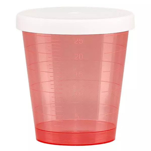 Medicineringskopp röd 30ml