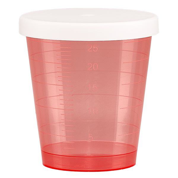 Medicineringskopp röd 30ml