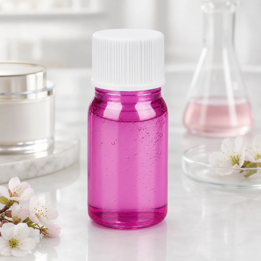 5ml flaska 11mm skruvkork vit standard PurpleLine UT18/5 Kompakt 5 ml laboratorieflaska av violett glas med tätt vitt skruvlock för exakt dosering
