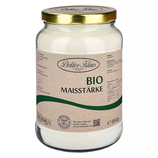 Ekologisk majsstärkelse 950g Doktor-Klaus noWaste Ekologisk majsstärkelse 950g Doktor-Klaus noWaste