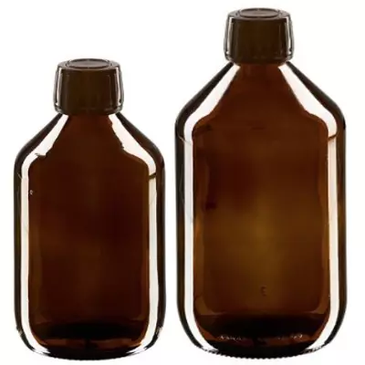 Flacons médicaux bruns avec fermeture inviolable
