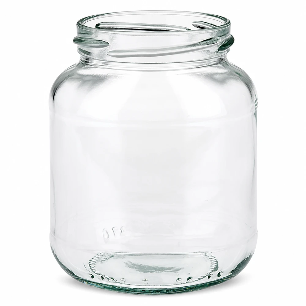 370ml oval burk utan lock (TO66) UNiTWIST UNiTWIST Oval370 konserveringsburk 370ml TO66 tråd oval transparent konserveringsburk syltburk tom