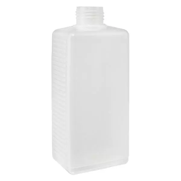 500 ml kvadratisk flaska PE natur, utan lock 500 ml kvadratisk flaska PE natur, utan lock