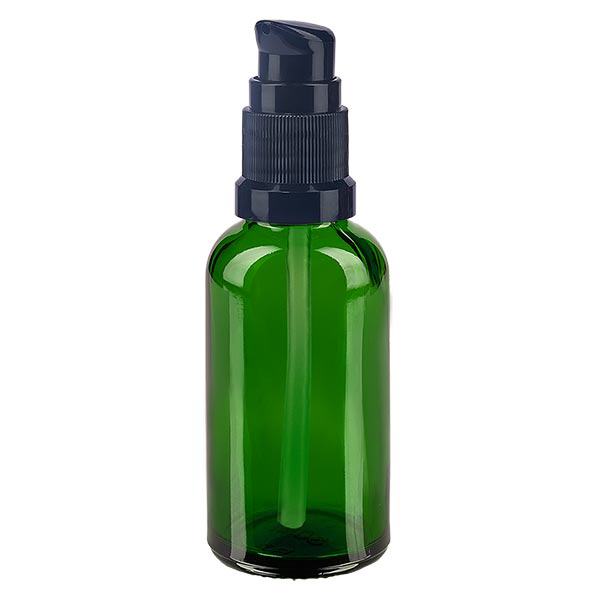 Apoteksflaska grön 30ml pumphatt svart standard Apoteksflaska grön 30ml pumphatt svart standard
