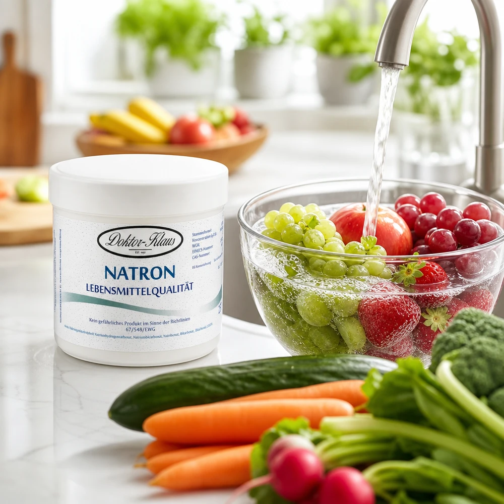 Natriumbikarbonat 250g Doctor Klaus Natron Doctor Klaus 250g för att tvätta frukt och grönsaker i köket