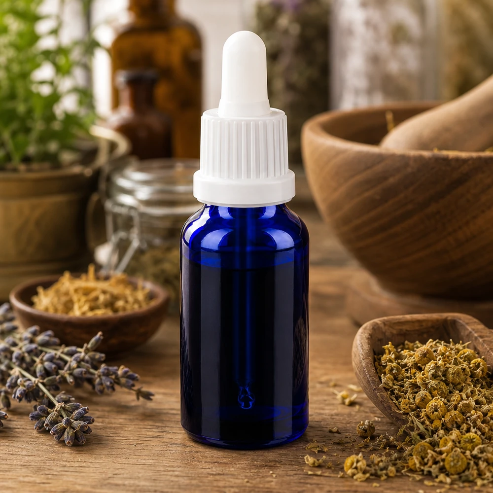 Kompakt 20 ml glasflaska med droppipett, perfekt för DIY-kosmetik och naturläkemedel