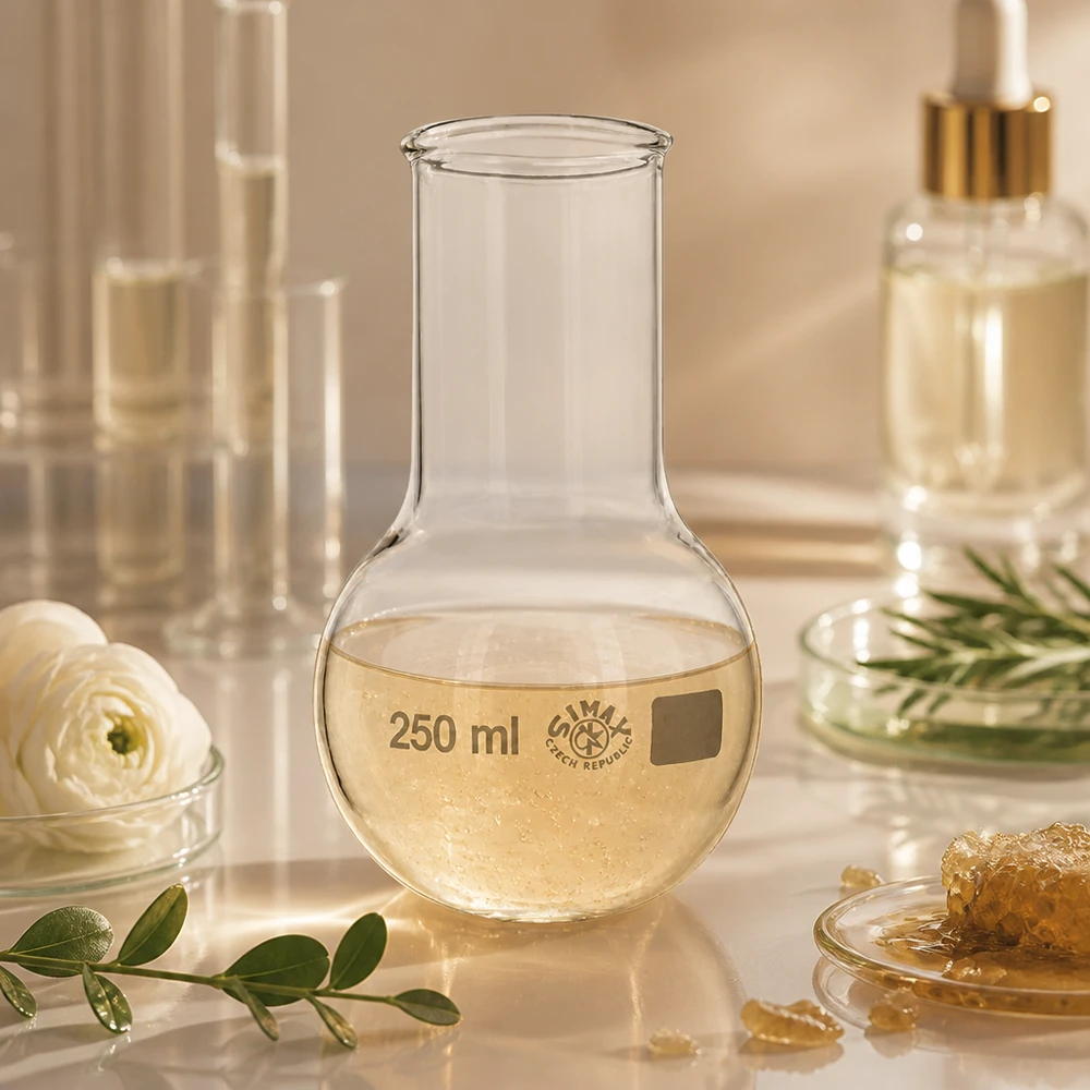Kolv med rund botten 250 ml bred hals Transparent rundkolv 250 ml med bred hals, idealisk för destillation och syntes i laboratoriet