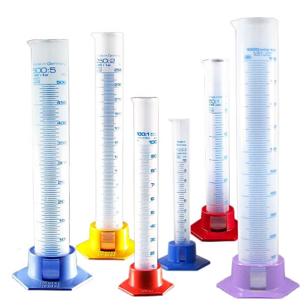 Mätcylinderset (6 mätcylindrar från 10-1000ml)