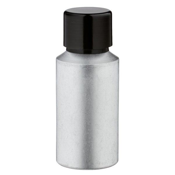 30ml flaska i betad aluminium med skruvkork