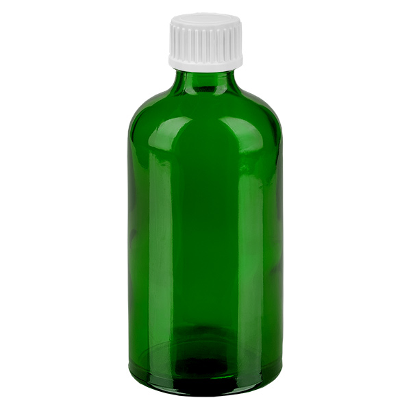 100 ml Droppflaska 0,9 mm vit med standardförslutning GreenLine UT18/100