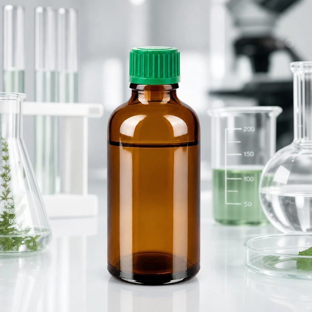 50 ml Droppflaska 0,8 mm grön Standardförslutning BrownLine UT18/50 50 ml laboratorieflaska brun med dropplock för vetenskapliga tillämpningar och experiment