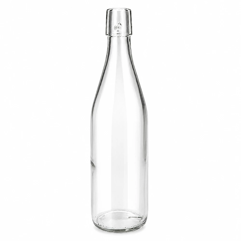 500ml glasflaska utan svängbar topp UNiTWIST 500 ml glasflaska UNiTWIST transparent utan svängbar topp med skruvkork för drycker och förvaring