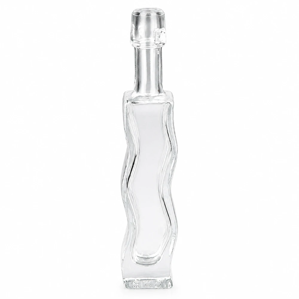 40 ml glasflaska Anna med svängbar topp transparent tom Flaskhals synlig Produktfoto framifrån