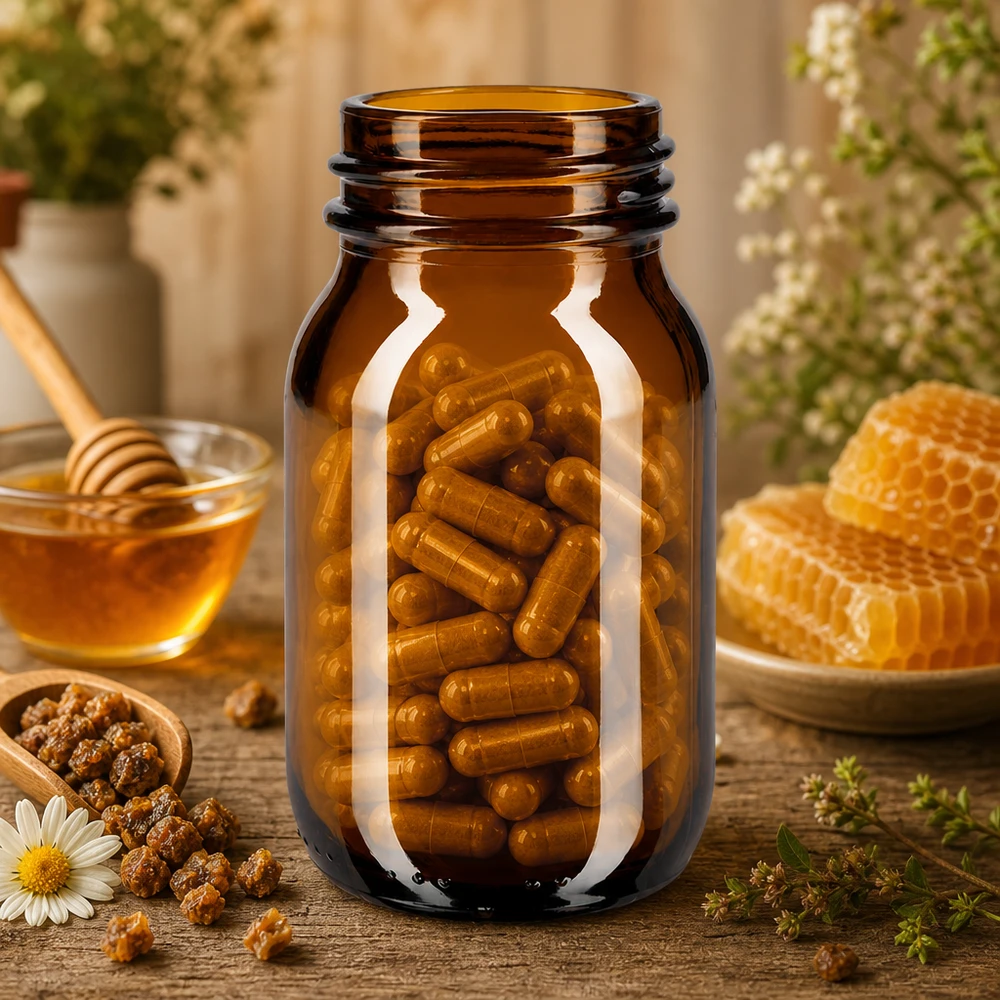 100ml bärnstensglasflaska med bred hals Flaska med vid hals 100 ml bärnstensfärgat glas med bred öppning för enkel påfyllning