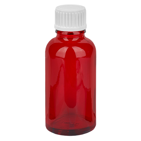 30ml Droppflaska 0,9mm vit med standardförslutning RedLine UT18/30