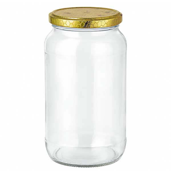 1062ml rund burk + BasicSeal lock honeycomb UNiTWIST