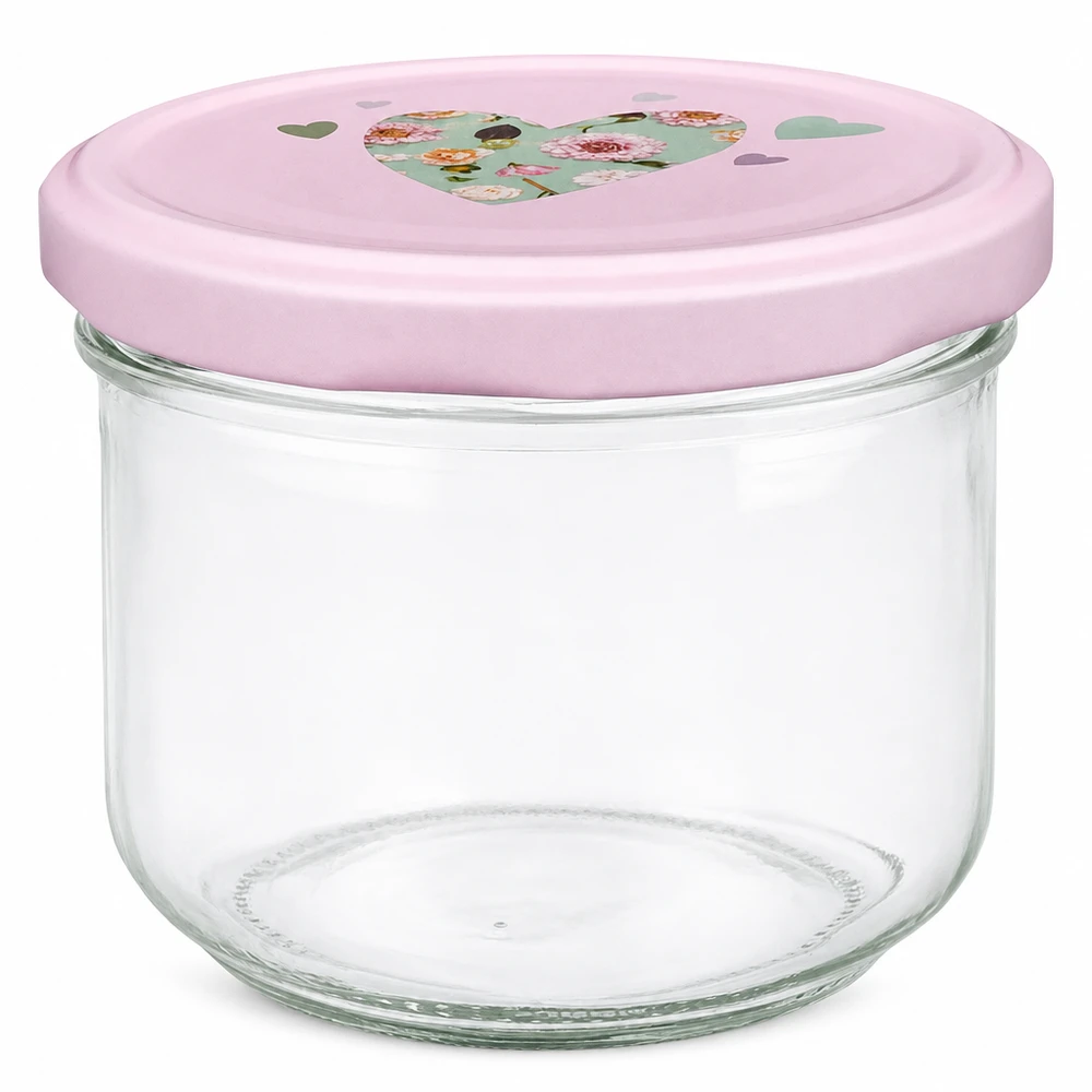 260 ml Krossade glasögon + BasicSeal-lock hjärtrosa UNiTWIST