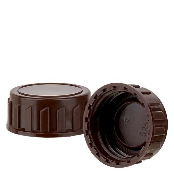 Skruvlock brun standard PP28 ApoGlas Skruvlock brun standard PP28 ApoGlas
