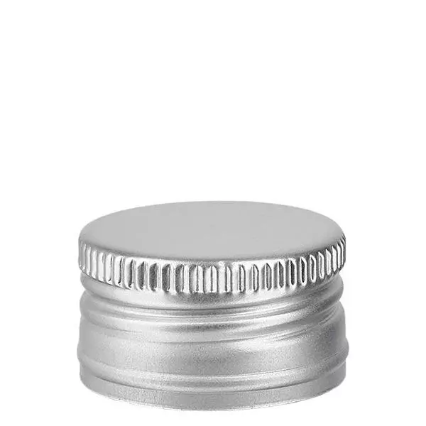 Skruvlock polypropylen 24mm silver aluminium standard