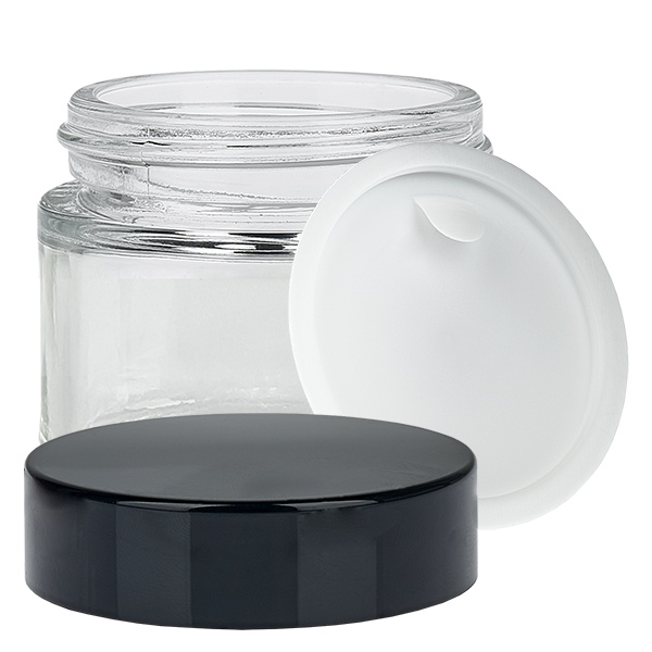 Glasburk 60ml klar med UNiTWIST-insatslock Glasburk 60ml klar med UNiTWIST-insatslock